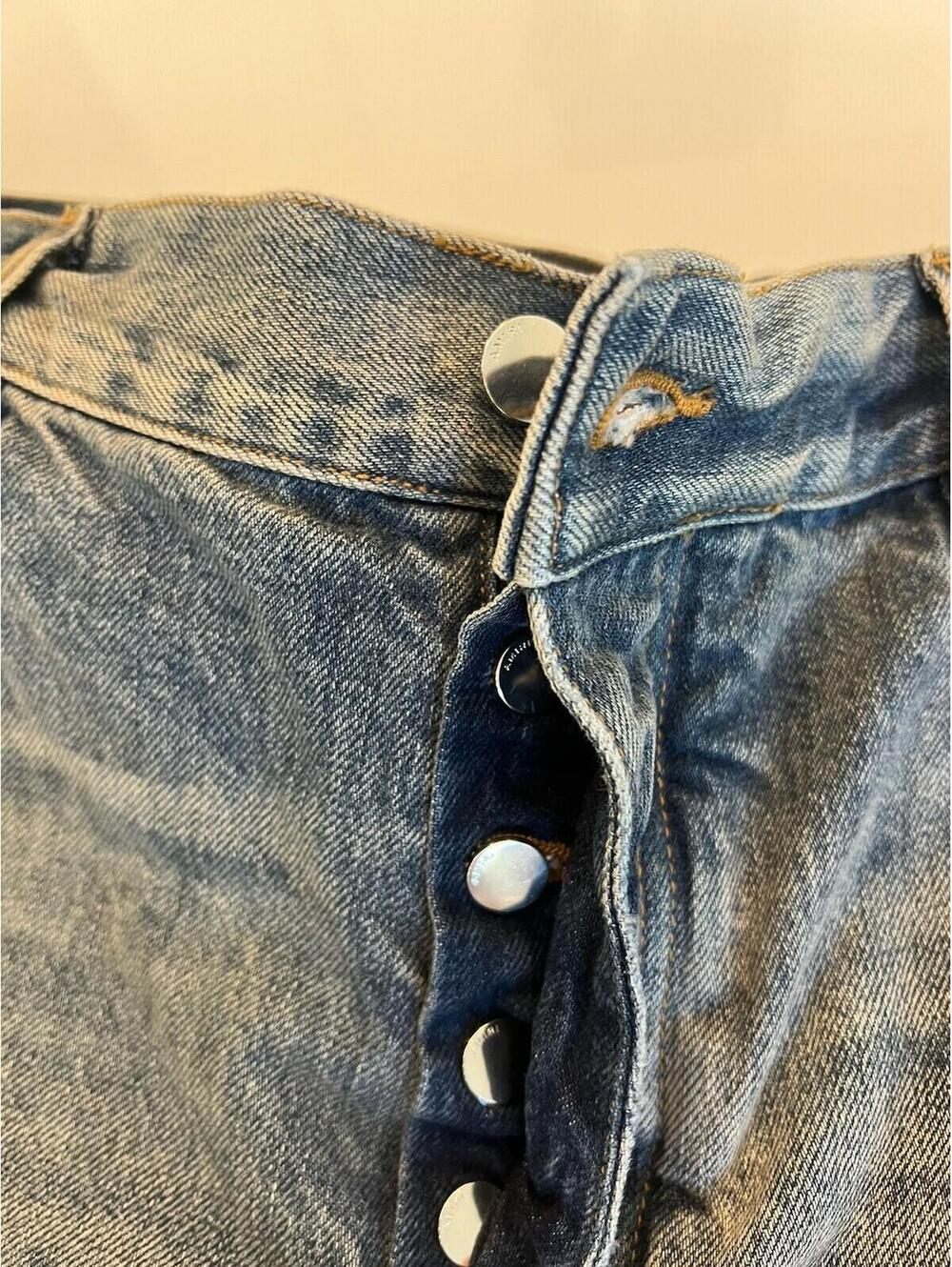 AMIRI $1690   Men’s  Indigo Varsity Tiger Straight Jeans Size 36 - Picture 14 of 16
